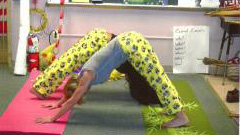 Downward Dogs with matching Sponge Bob pants